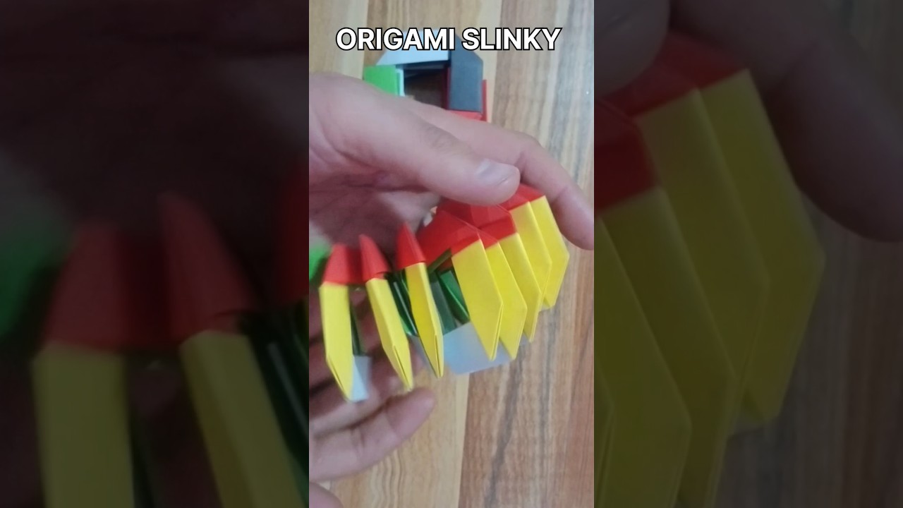 ORIGAMI SLINKY | HOW TO MAKE ORIGAMI SLINKY EASY CRAFT