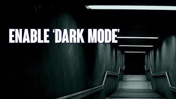 Enable Mac OS X Yosemite Dark Mode!
