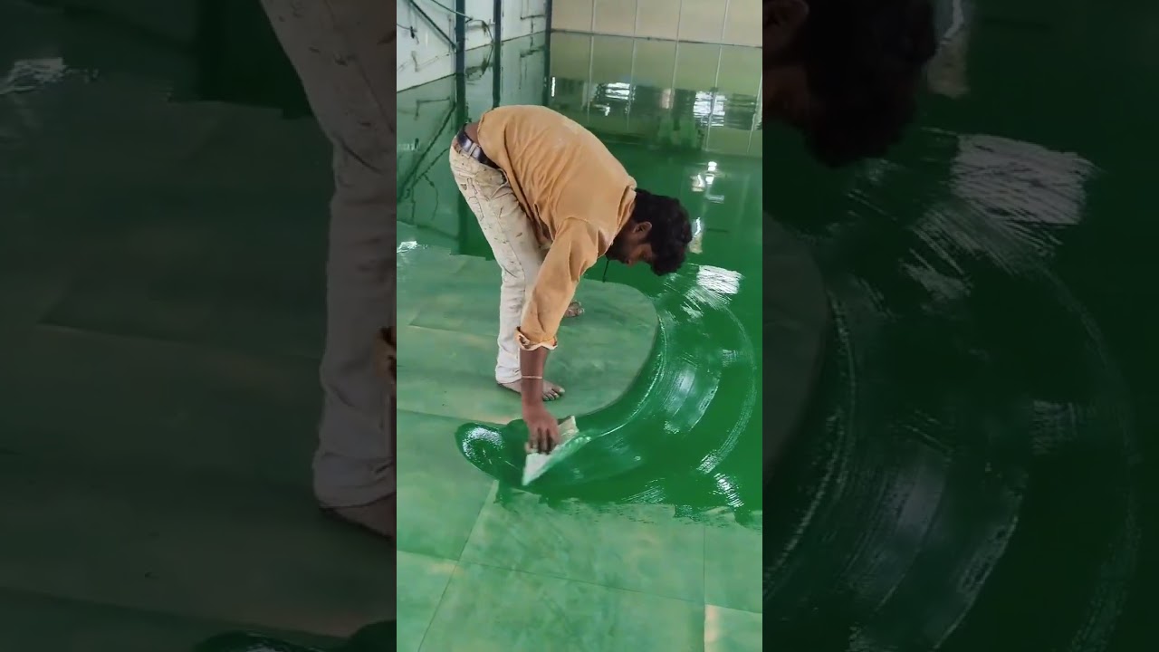 epoxy flooring mat green floor paint 