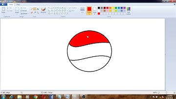 How to make Pepsi Logo in MS Paint || Make Pepsi Logo