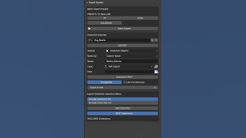 ToAutomate Multi Collection Exporter | Preset Based Export #tutorial  #blender #blender3d #export