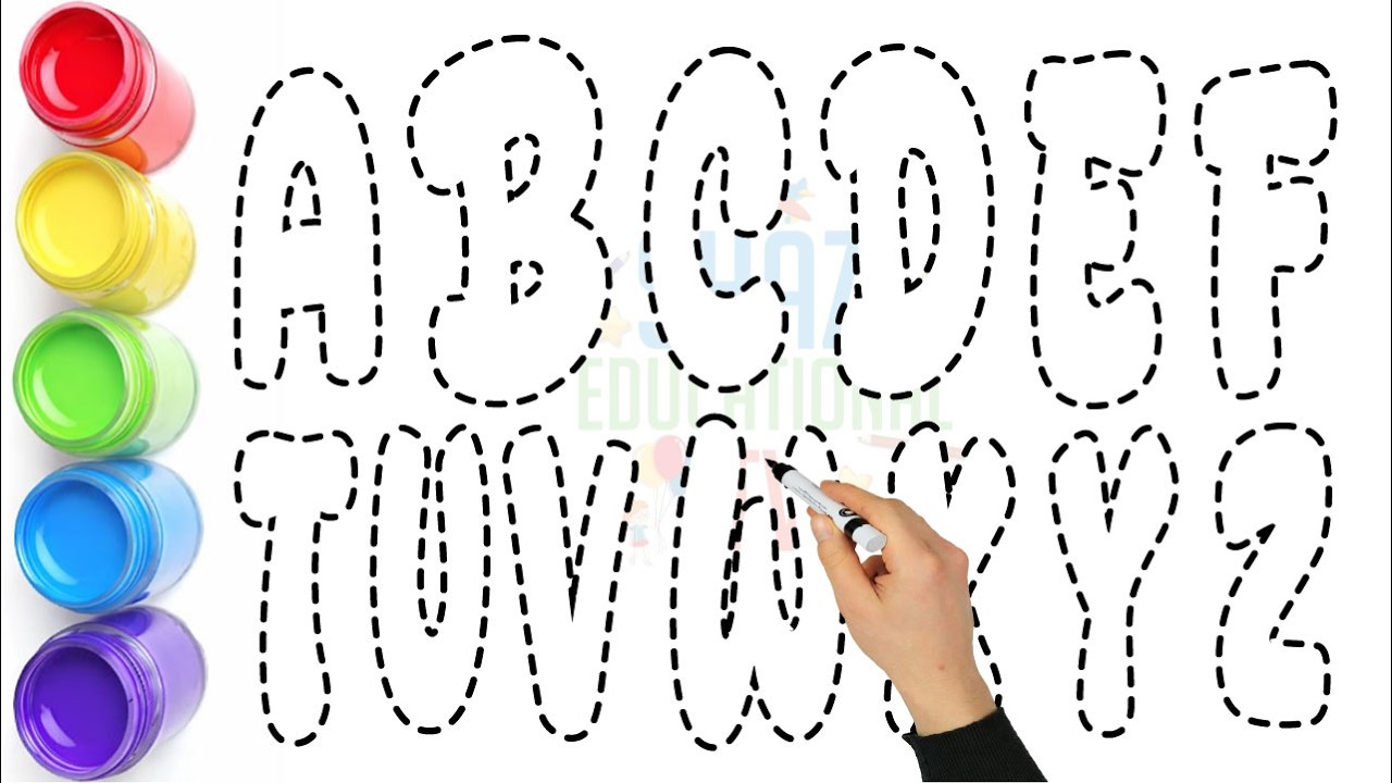 Learn ABC Alphabet with Colors 🎨 | ABC Tracing for Kids | Preschool Learning Video