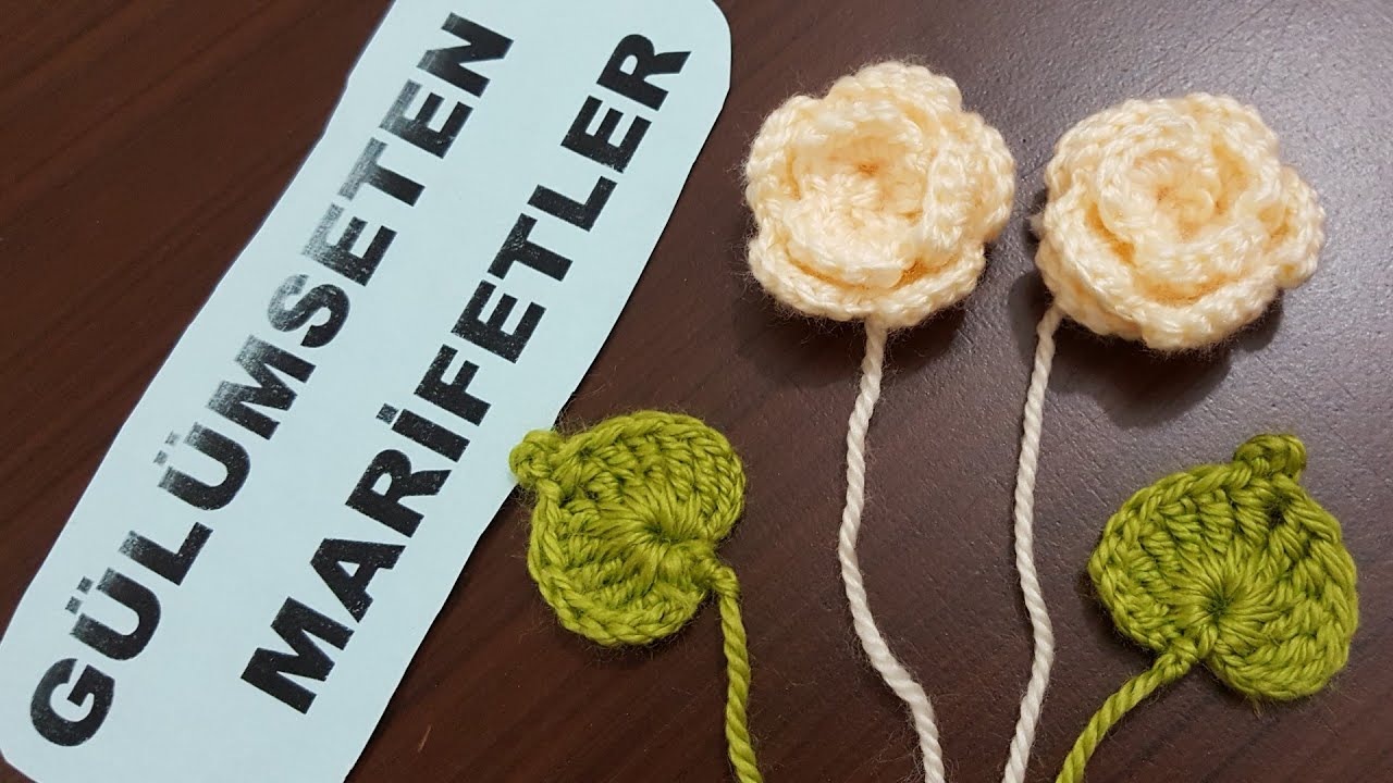 kolay örgü modeli yaprak yapımı