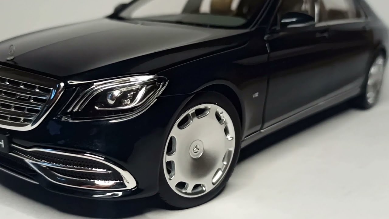 Mercedes-Maybach S650 (X222) 2020 Модель 1:18 Черный - 5sector