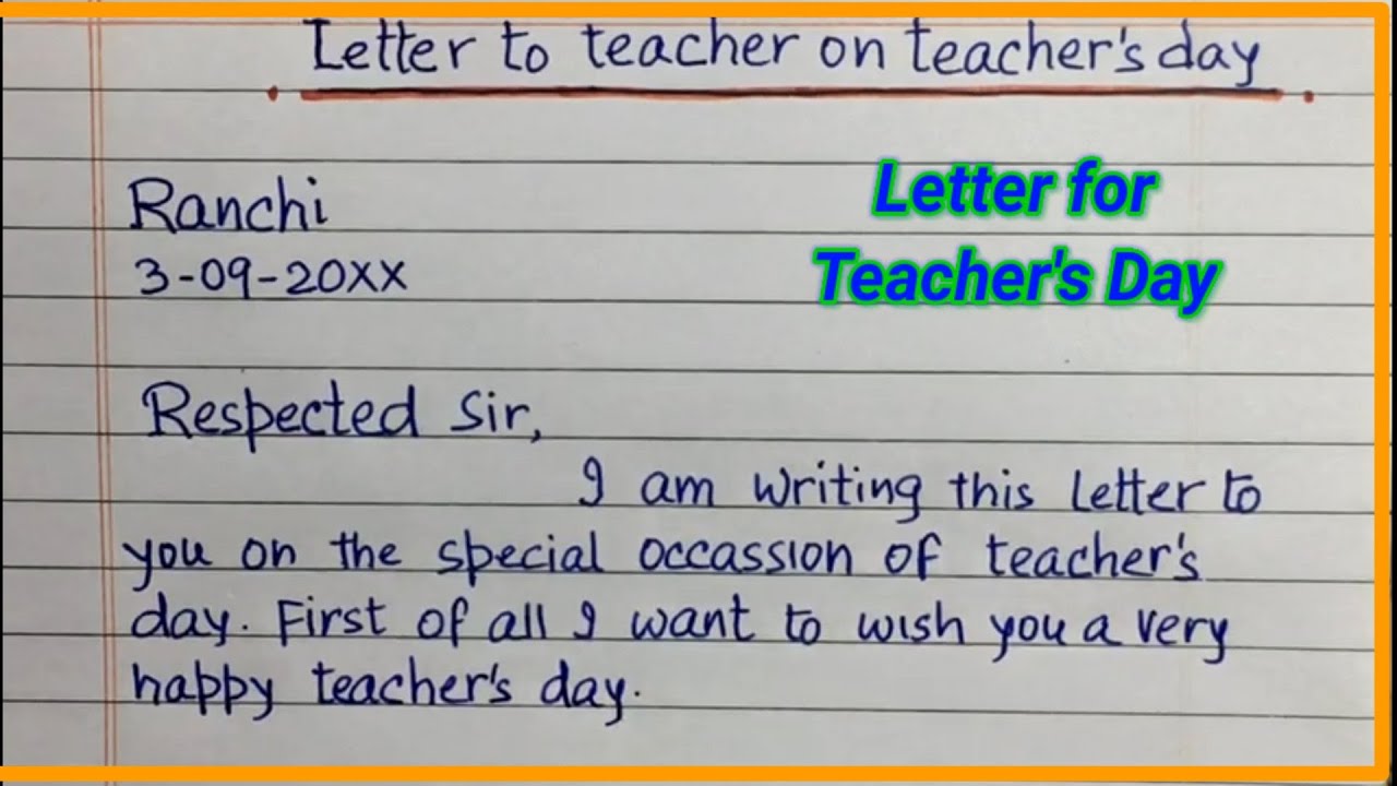 application letter for teachers day celebration