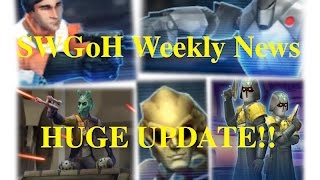 SWGoH Weekly News (Episode 6): HUGE UPDATE and Credits Galore!!