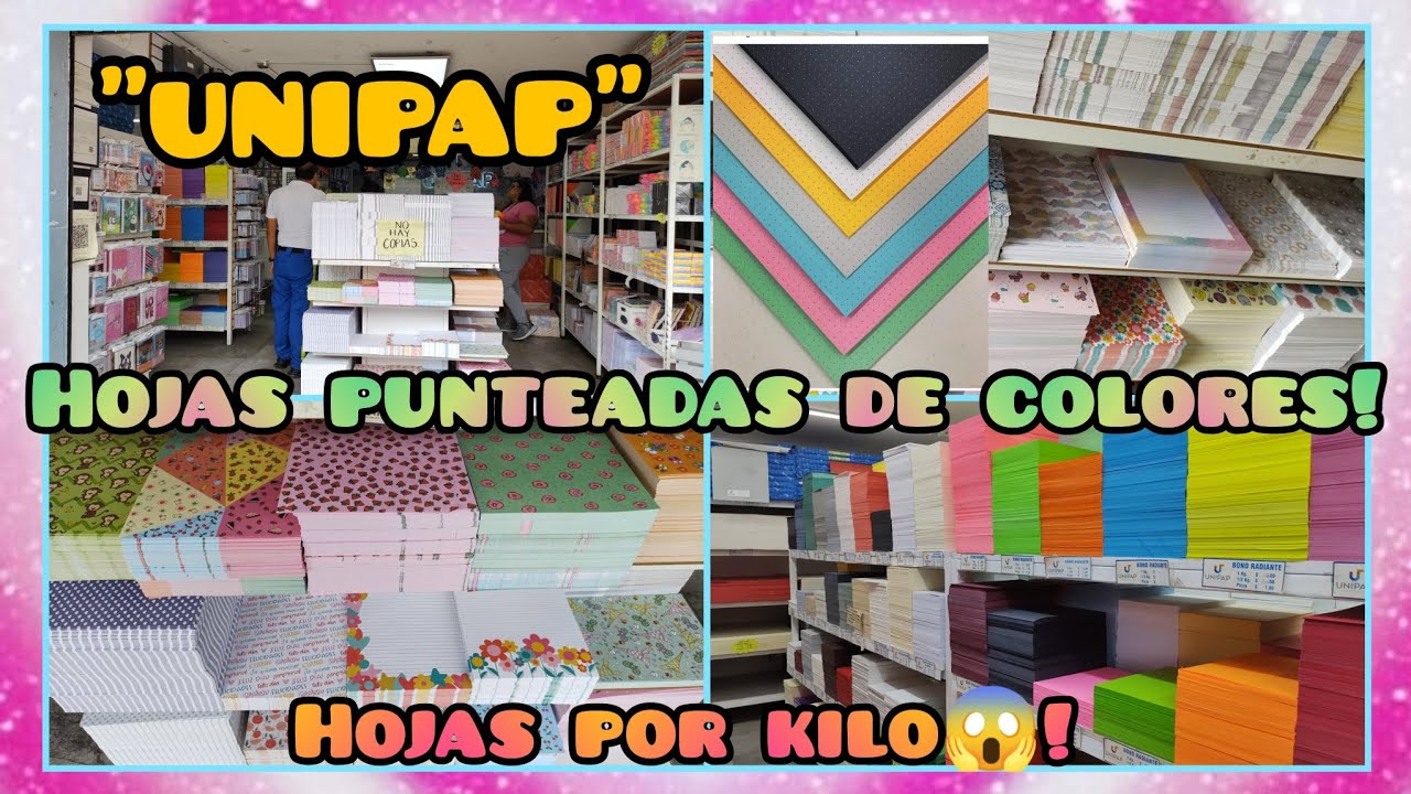 Hojas para manualidades y🎨Artes gráficas (hojas punteadas, lettering, scrapbook y más) Unipap