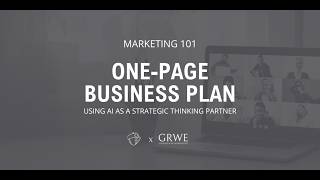 Using AI With Your One-Page Business Plan | Demo & Entrepreneur Discussion