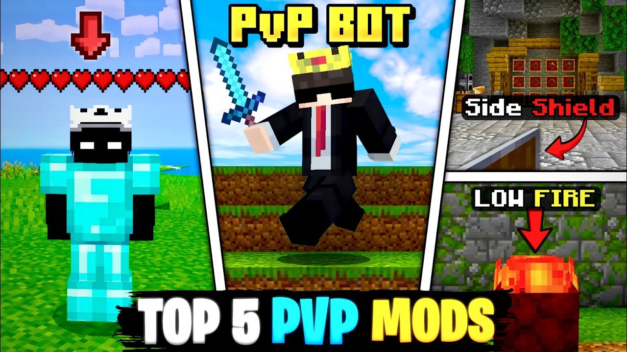 Top 5 BEST PvP Mods for Minecraft PE 1.21+ | Best PvP Addons for MCPE