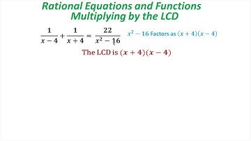 4.5 Entire lesson solving rational equations