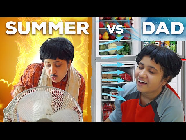Summer vs Dad 🤣🤣 | Tamil Comedy Video 🎭 | SoloSign class=