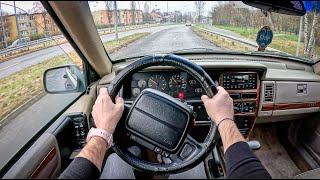 1995 Jeep Grand Cherokee [4.0 I LIMITED 180HP] |0-100| POV Test Drive #1440 Joe Black