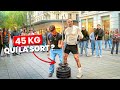 Qui peut soulever 45 kg en pleine ville ? Challenge Anatoly !