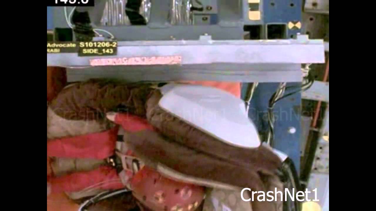 Child Seat Crash Test Britax Advocate _ Rear Facing, Side Impact Test 2