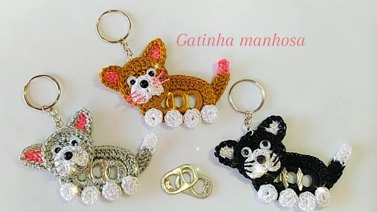 GATINHA MANHOSA /FEITA COM LACRES🐈🐈🐈