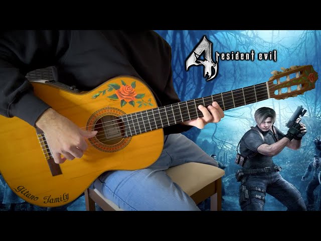 『The Drive ~ First Contact』(Resident Evil 4)【flamenco spanish guitar cover】remake ost music song class=