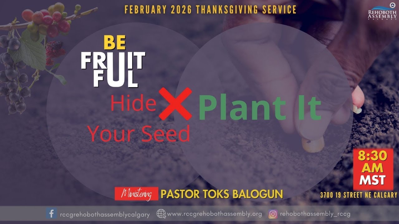 RCCG RAC || 1st February 2026 || February Thanksgiving Service || Hide Not Your Seed: Plant It ||