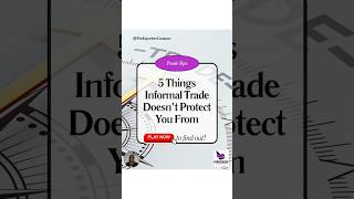5 Things Informal Trade Does not Protect you from! #crossbordertrade #informaltrade #smes