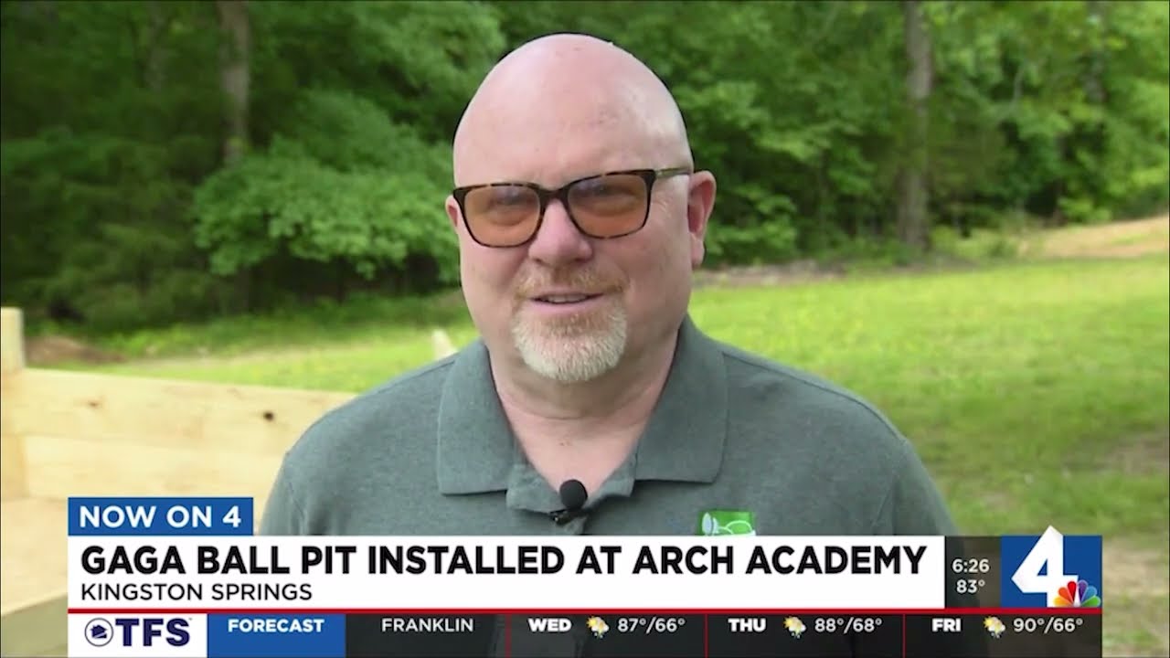 ARCH Academy Gaga Ball pit on WSMV