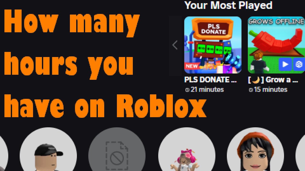 How to Check How Many Hours You have on Roblox - YouTube
