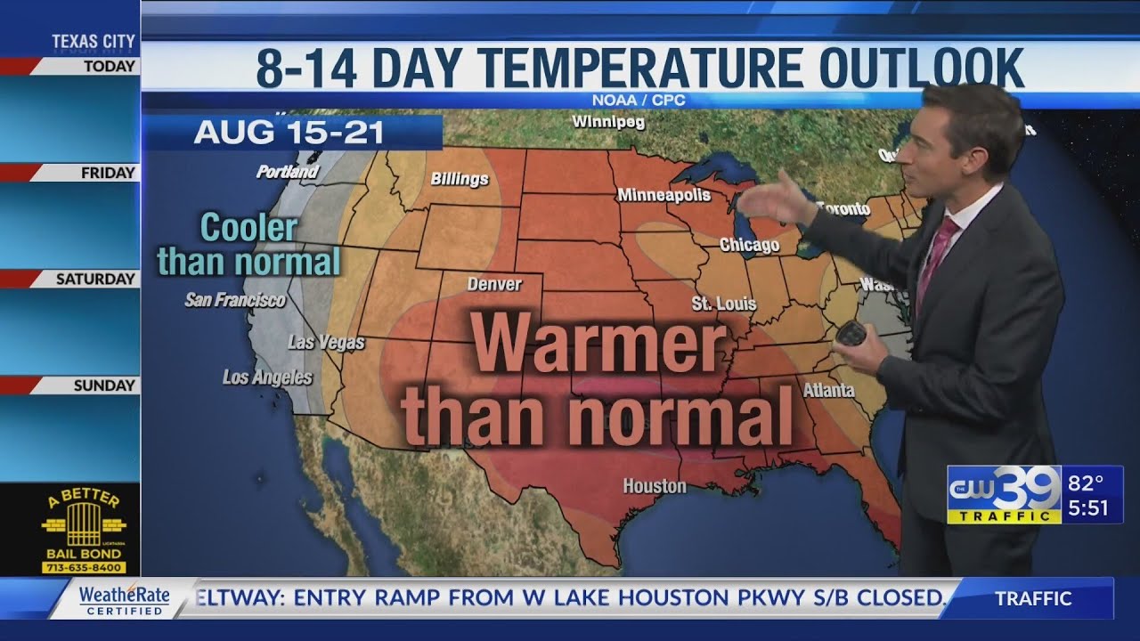 Heat wave holds for the foreseeable future - YouTube