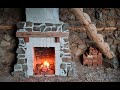 Earth home windows door fireplace