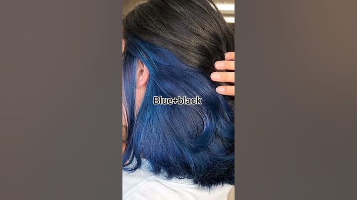 Blue and black  💙🖤 #hairstyle #haircolor #haircut #blue #black #girl