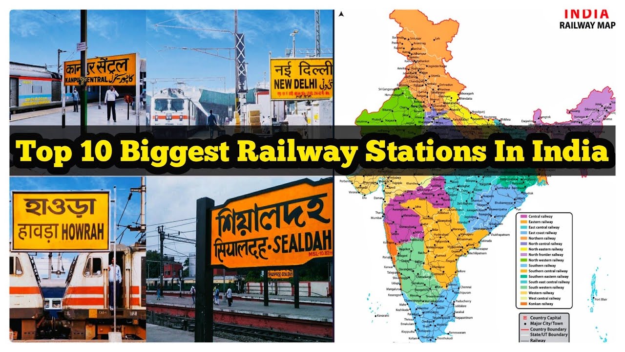 Top 10 Biggest and Busiest Railway Stations in India | Largest Railway ...