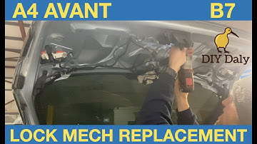 Audi A4 Avant B7 rear tailgate lock / catch replacement