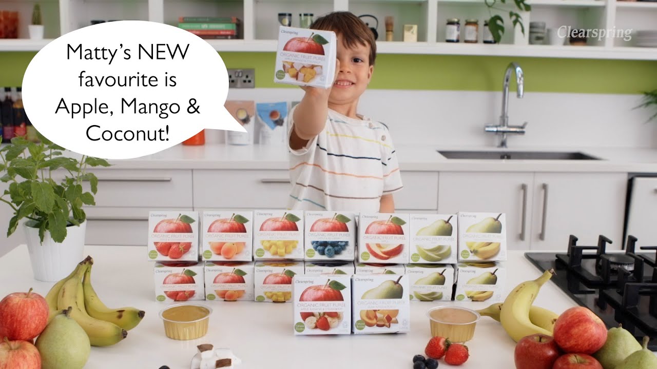Clearspring Organic Fruit Puree - 3 Fruits - 3 New Flavours