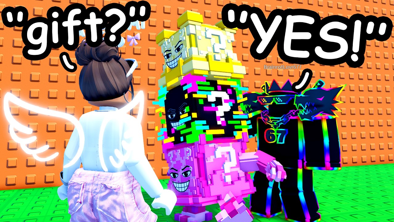 I Pretended To Be a GIRL to STEAL Brainrots in Escape Tsunami...