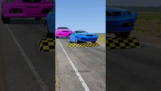 Small To Giant Cars vs Mega Large Speed Bump #52