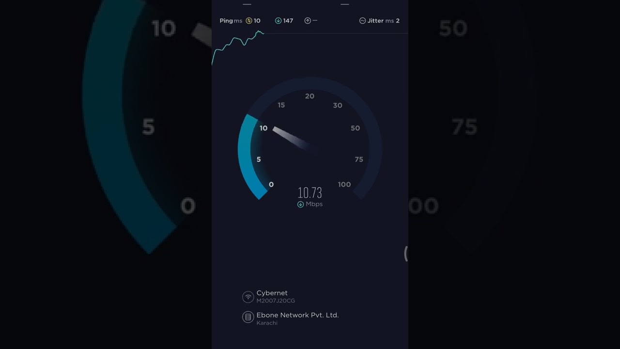 StormFibre Speed Check 10mbps connection