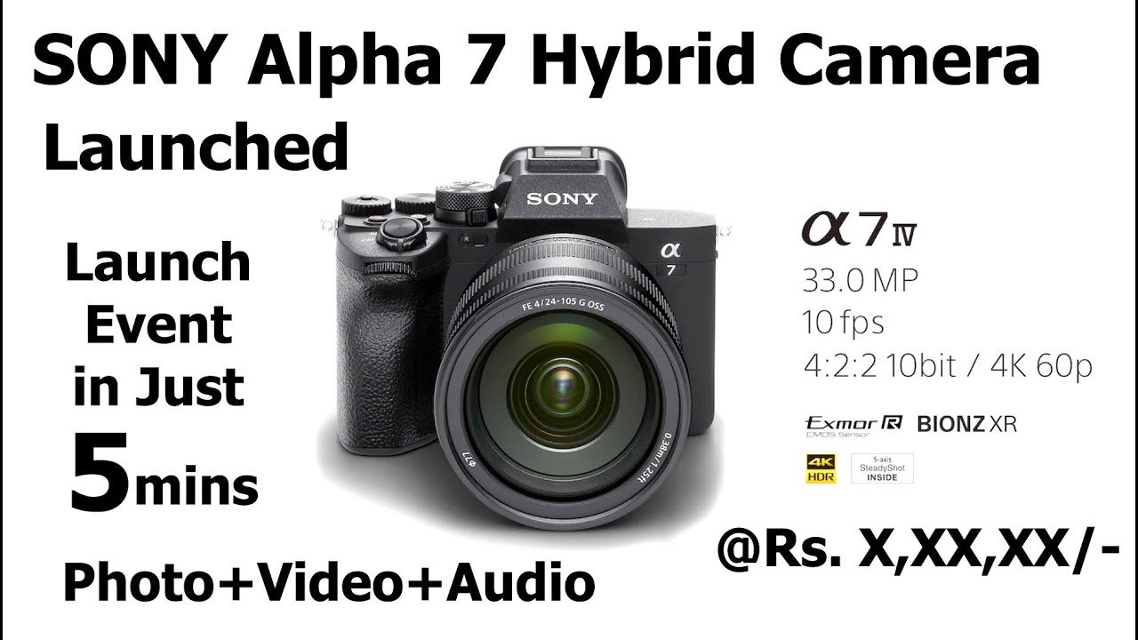Sony Alpha 7 IV Hybrid Camera Launch Event in Just 5 mins| Official 