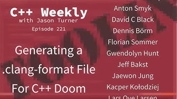 C++ Weekly - Ep 221 - Generating a .clang-format For C++ Doom