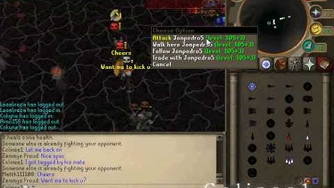 Runescape Pking - Colinee1 Pk Video 1  Part 1/2 - PvP/BH-Party Hat Pking/Amazing Specs