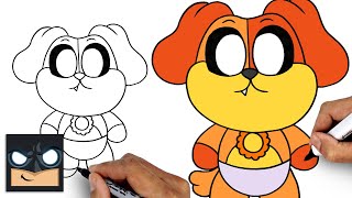 How To Draw Baby DogDay | GameToons | Smiling Critters