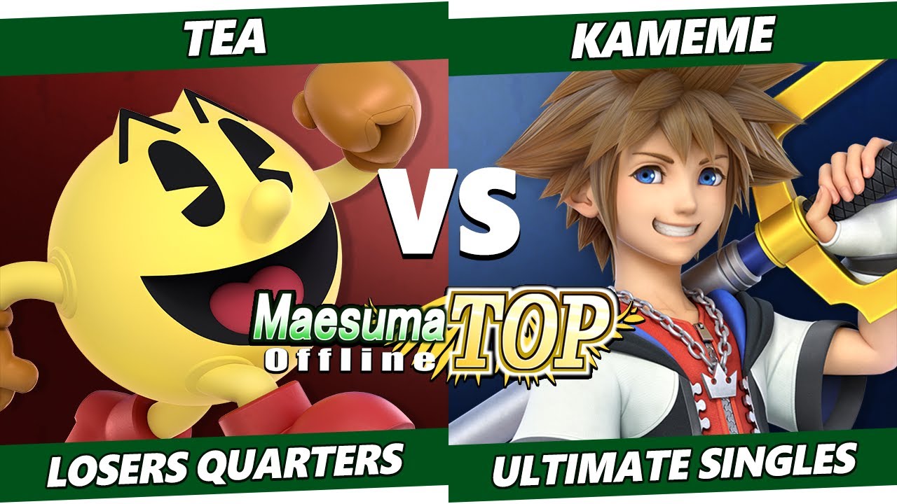 MaesumaTOP#7 Losers Quarters - Tea (Pac-Man) Vs. Kameme (Sora) SSBU Ultimate Tournament