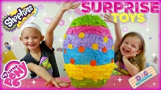 BIGGEST SURPRISE EGG Ever! Surprise Toys Eggs Shopkins My Little Pony Doc McStuffins Palace Pets