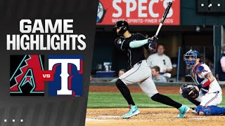 Dbacks vs. Rangers Game Highlights (5/29/24) | MLB Highlights