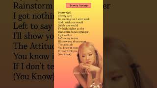 BLACKPINK "Pretty Savage" Rose GOLDEN Vocals Part Lyrics in English ✨🧡 #blackpink#rose#shorts #viral