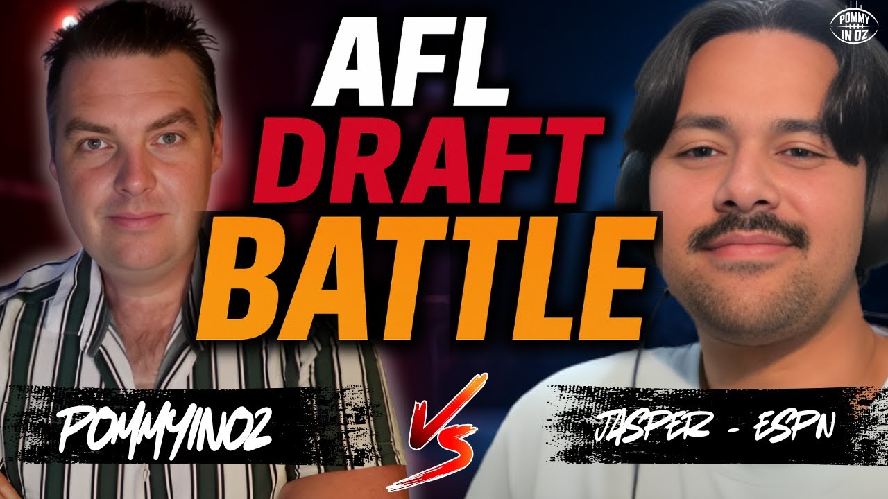 БИТВА за драфт AFL: Южная Австралия против Виктории | PommyInOz против Джаспера Челлаппаха из ESPN