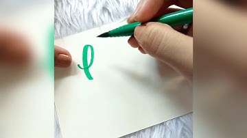 Real time lettering "Happy Sunday"