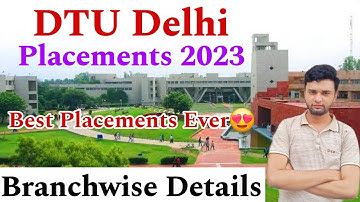 DTU Placements 2023🔥 | Branchwise Details | Best Placements Ever😍