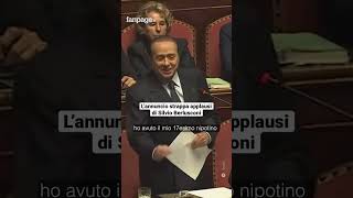 L’annuncio strappa applausi di Berlusconi: “l’ho saputo tre ore fa” screenshot 3