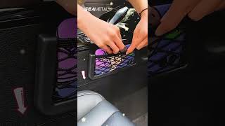 Seametal Car Storage Mesh Net Resilient For Cell Phone String Holder Pocket Organizer