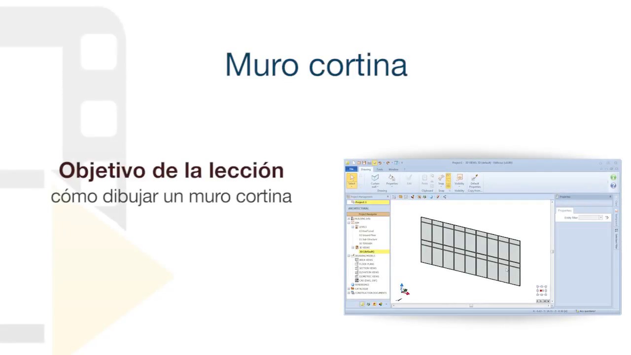 Tutorial de Edificius - Muro cortina - ACCA software - YouTube