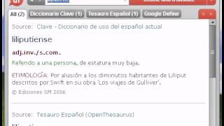 Definición de liliputiense