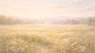 Soft Floral Field Oil Painting | Light & Airy Wildflower Landscape | Frame TV Art 4K screenshot 5