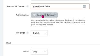 How to display the BambooHR app with Yodeck